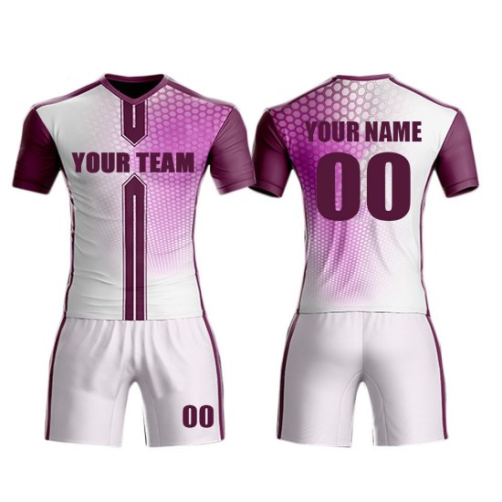 High Quality Custom Men's Football Kits Name-Team Training Soccer Jersey Set with Sublimation Washed Technics Uniforms