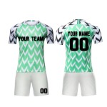 Custom Sublimation White Navy Soccer Jersey Football Shirt Kids' Set Custom Name Garment Dyed Techniques for Sports Uniforms Custom Sublimation White Navy Soccer Jersey Football Shirt Kids' Set Custom Name Garment Dyed Techniques for Sports Uniforms