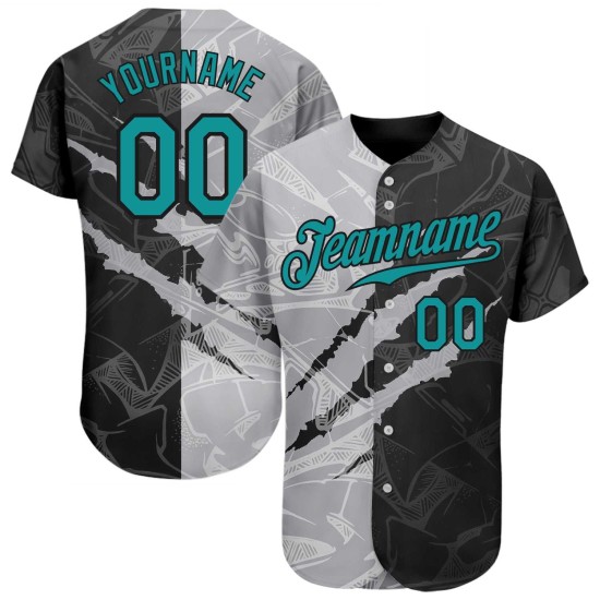 Custom Logo 3D Embroidery Mesh Baseball Jersey Men's Softball Blank T-Shirt Plain Pattern Youth Size