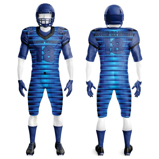Fully Customized Sublimation American Football Uniforms in High Quality Printed American Football Uniforms Fully Customized Sublimation American Football Uniforms in High Quality Printed American Football Uniforms
