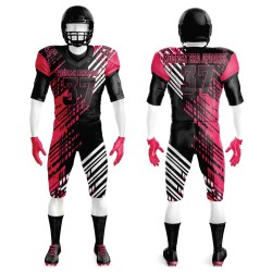 Wholesale Short Sleeve American Football Uniforms Custom Printed Breathable Top Sportswear with Embroidery Low MOQ