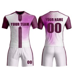 Custom Designed Soccer Club Team Uniforms New France Jersey Shirt Sublimated Print Personalization for Adults